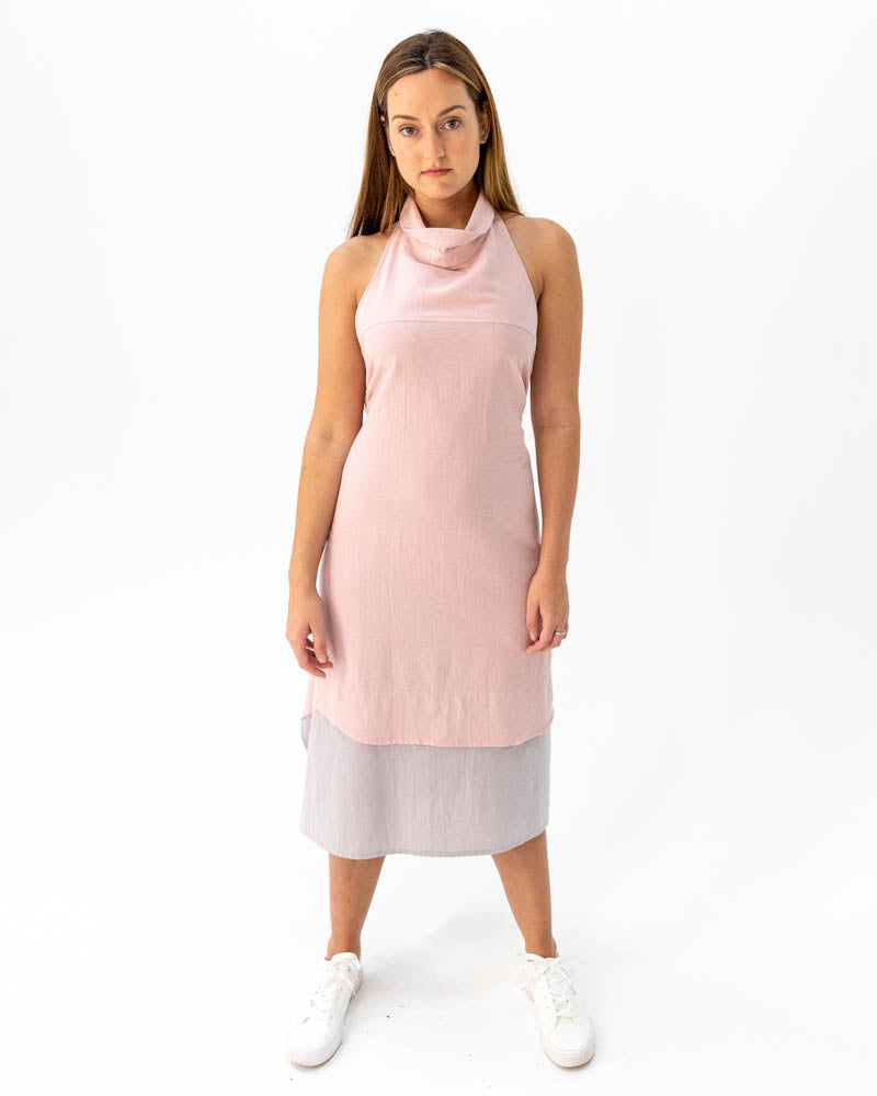 Angel Shirt Dress - Soft Pink