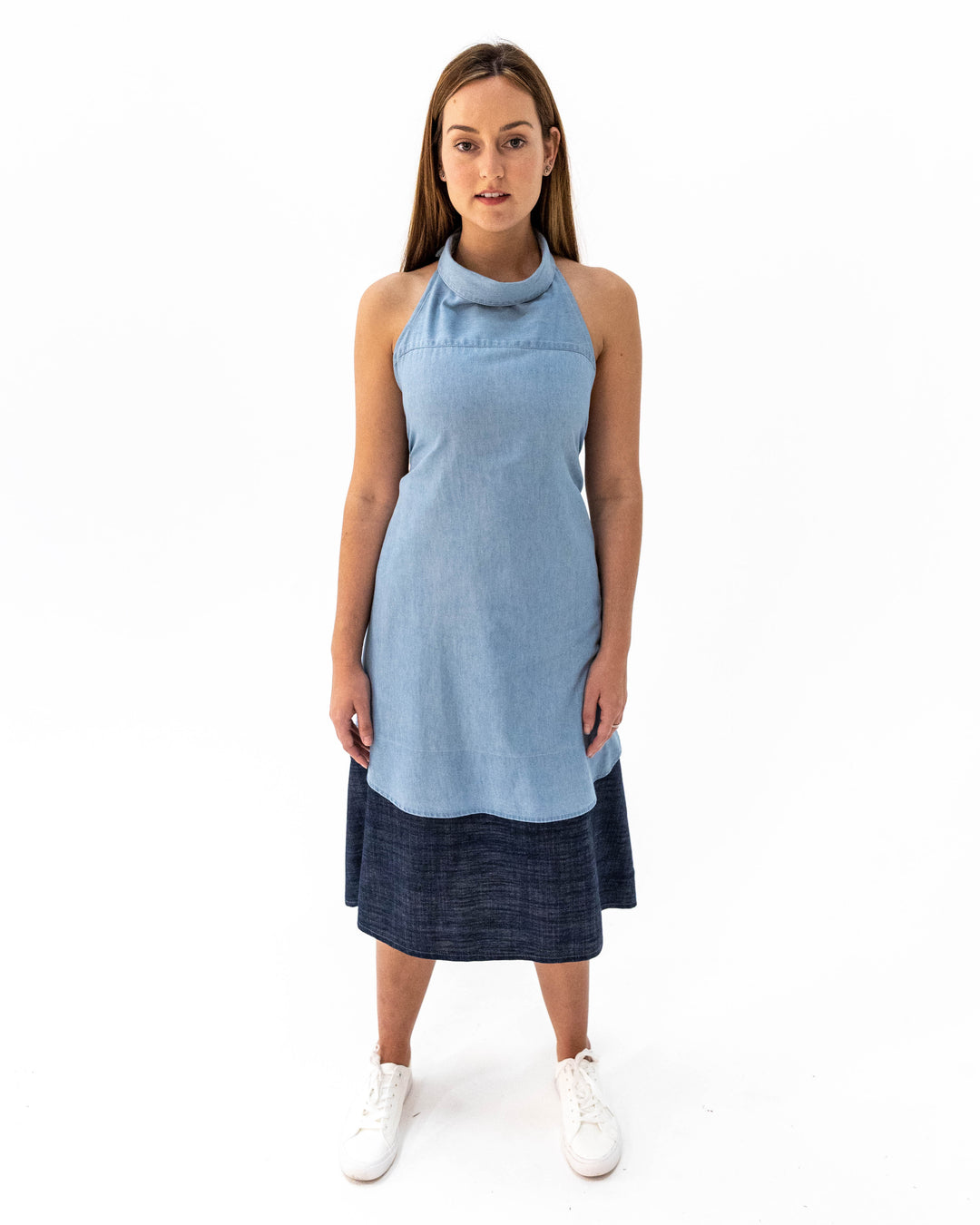 Debbie Shirt Dress - Chambray Denim Short